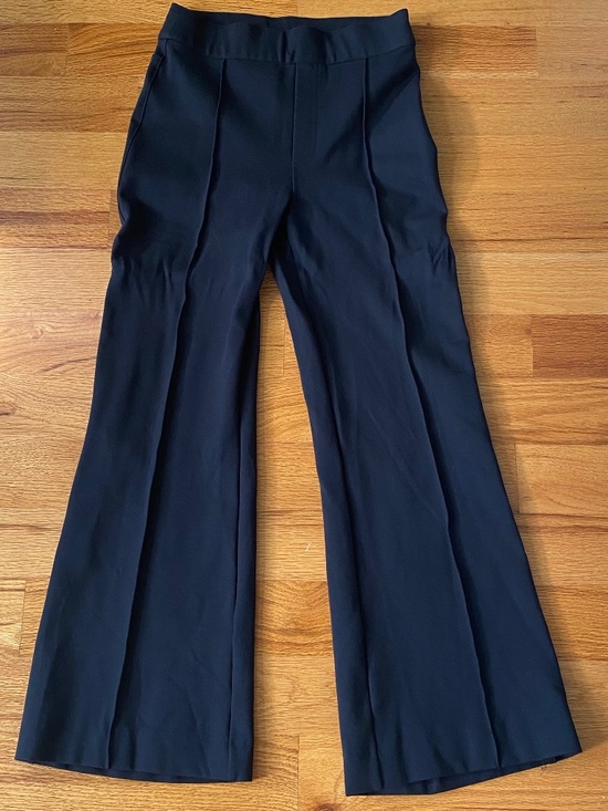 SPANX Pants - Spanx Perfect Pant Flare Leg High Rise Front Seam Ponte Trousers Black Size S